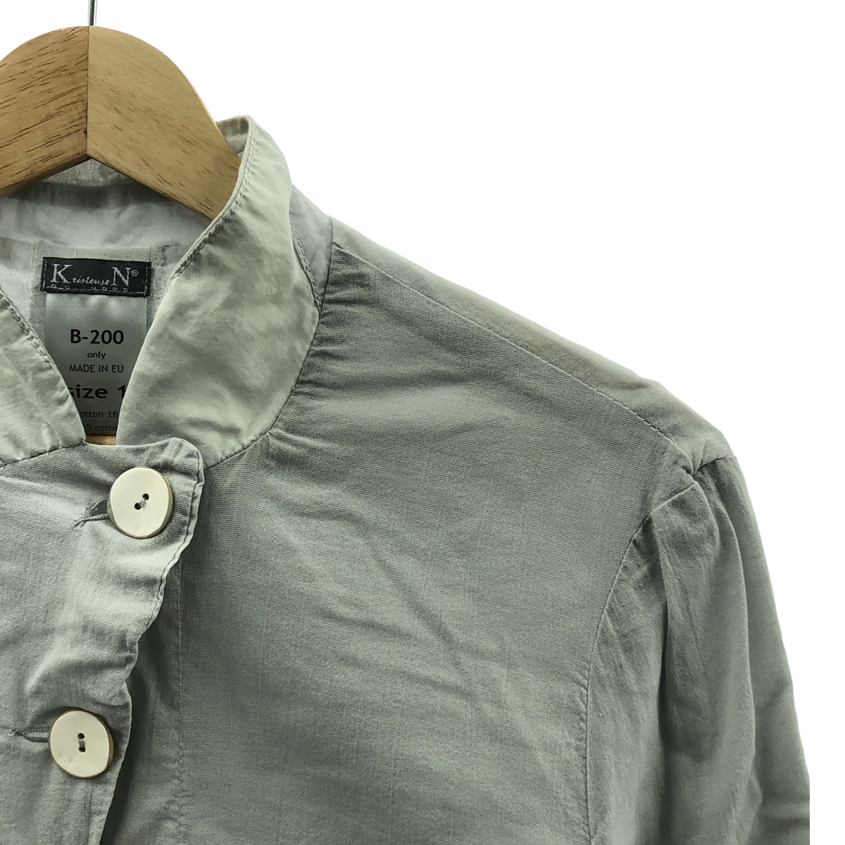 KRISTENSEN DU NORD / クリステンセンドゥノルド シェルボタン シングルブレスト ジャケット / 総裏地