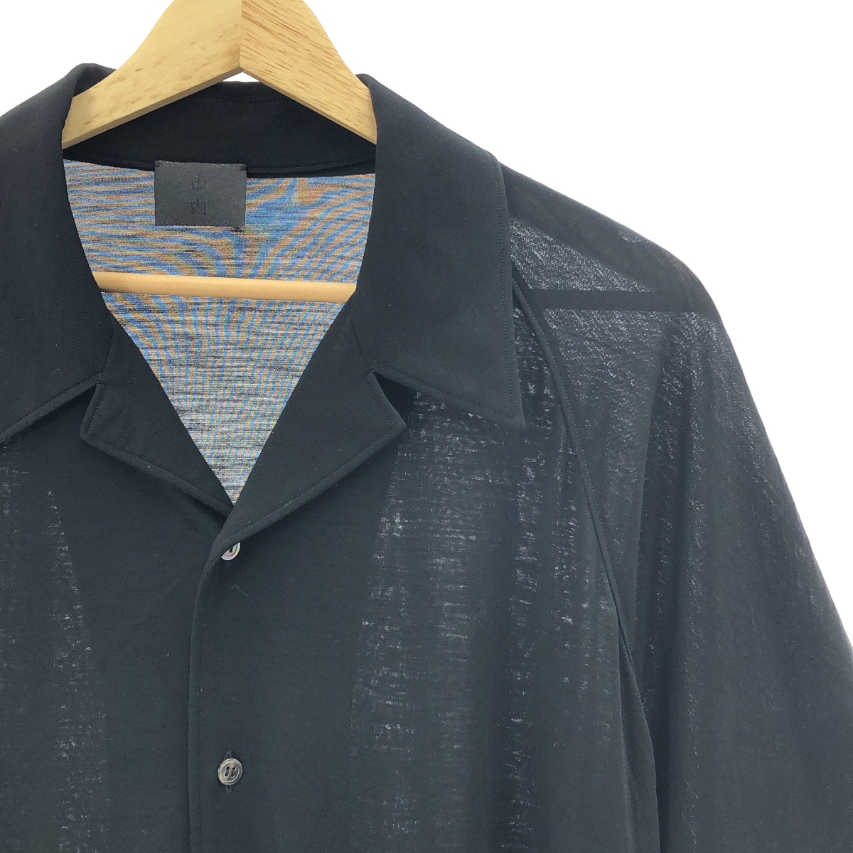 山内 / ヤマウチ ノーミュールシングウール オープンカラーシャツ