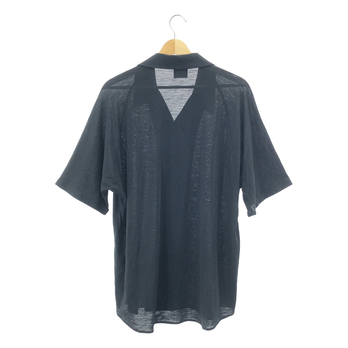 山内 / ヤマウチ ノーミュールシングウール オープンカラーシャツ