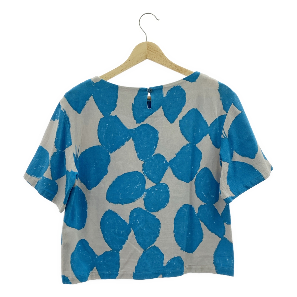 mina perhonen / ミナペルホネン slow dance プリント プルオーバー 半袖ブラウス