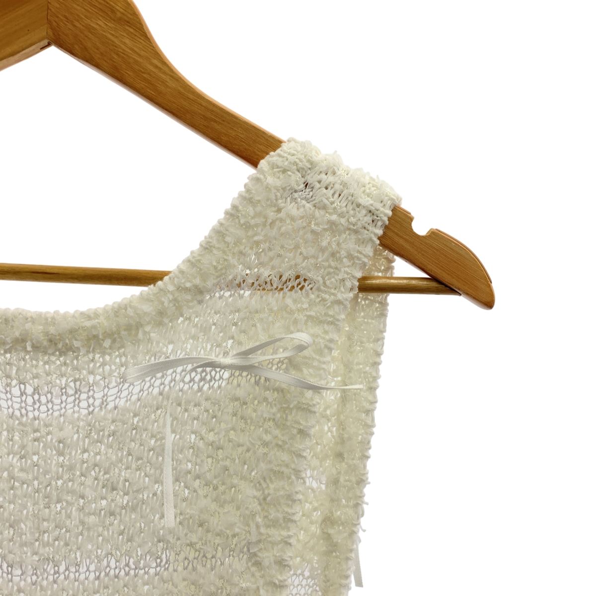 その他 KISHIMEN BOW KNIT DRESS リボン装飾 ニット ノースリーブ ドレス ワンピース