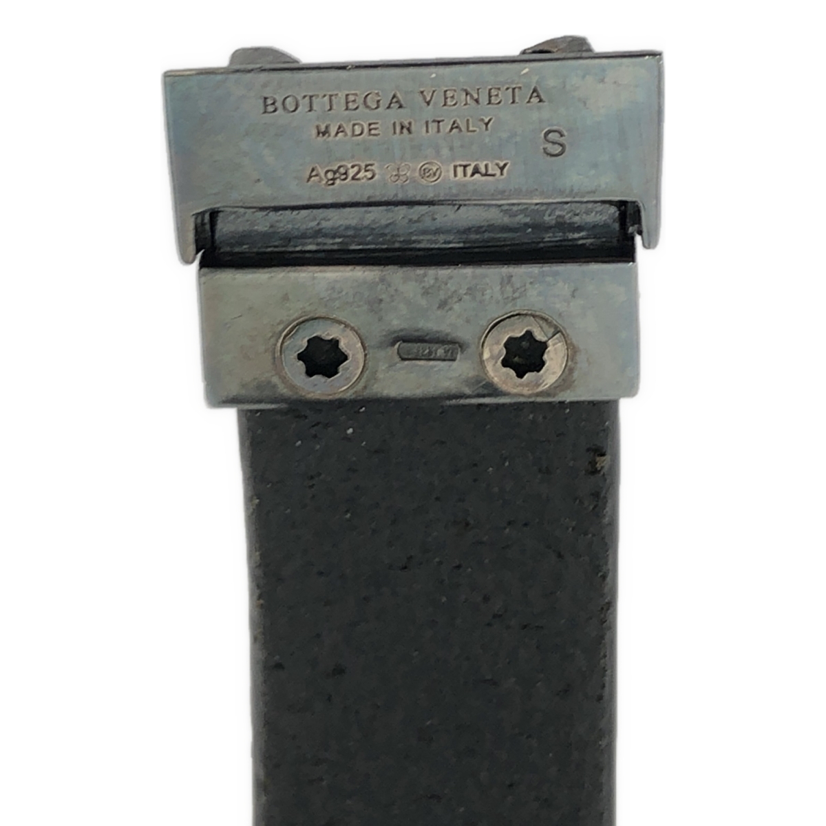 BOTTEGA VENETA / ボッテガヴェネタ イントレチャート プレート レザー ブレスレット