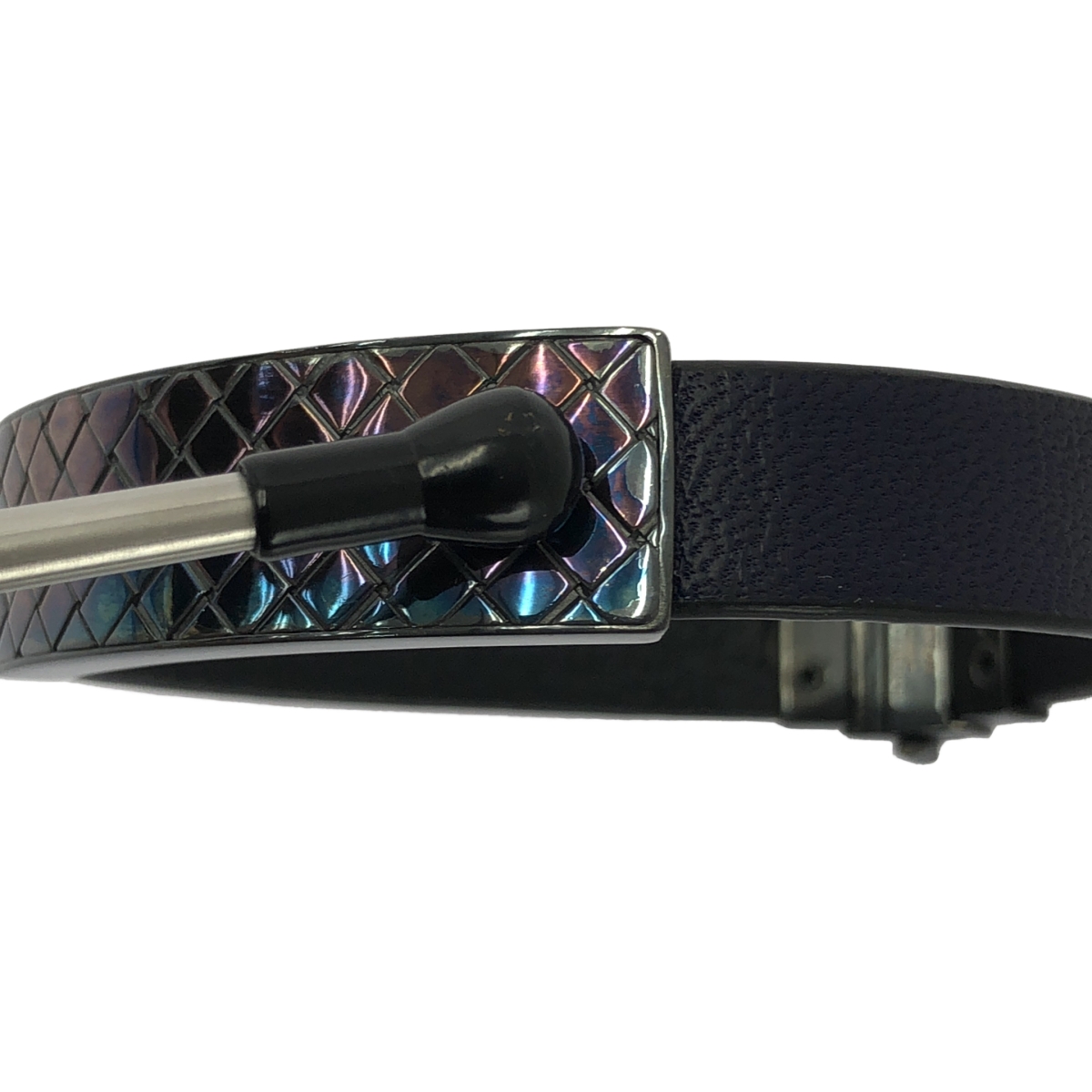 BOTTEGA VENETA / ボッテガヴェネタ イントレチャート プレート レザー ブレスレット