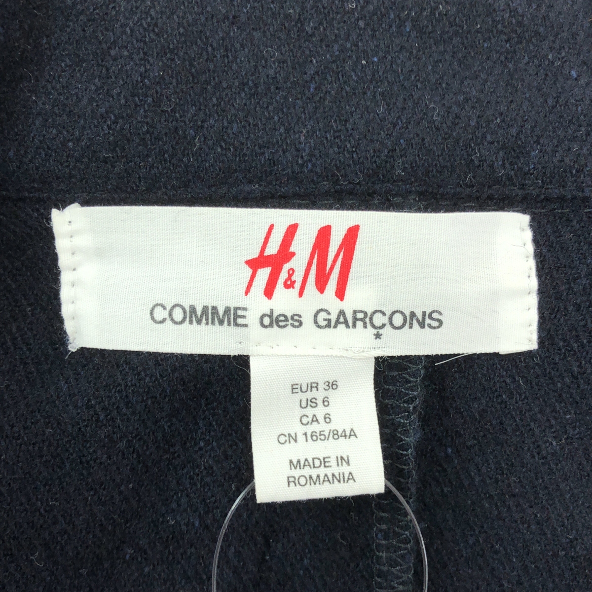 COMME des GARCONS / コムデギャルソン ×H&M / ウール縮絨 スタンドカラージャケット