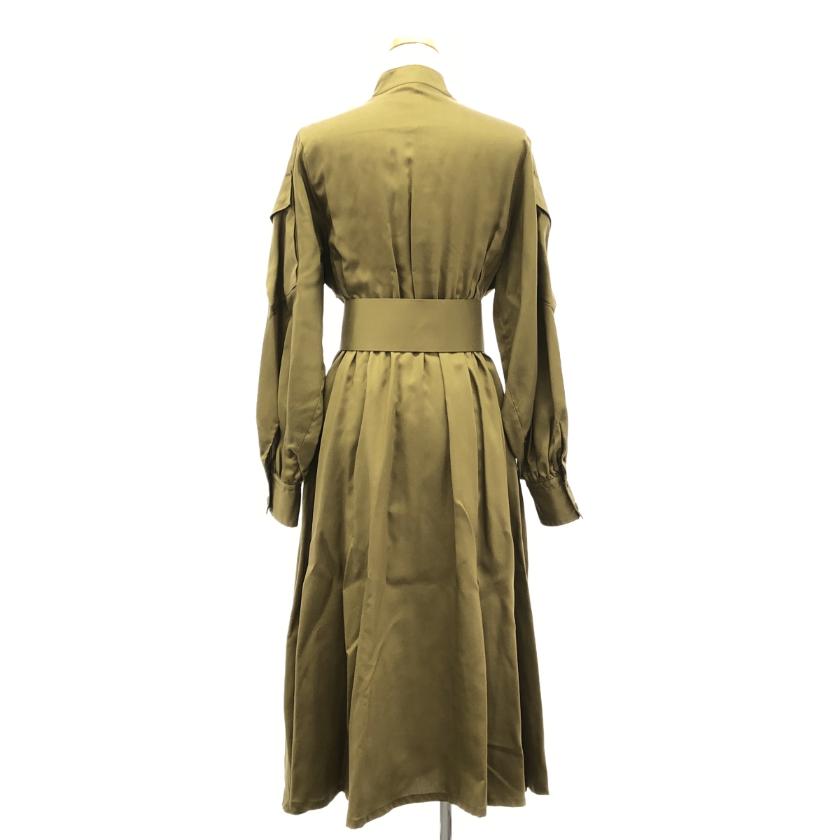 HYKE / ハイク レーヨン混 レイヤードカラー ワンピース