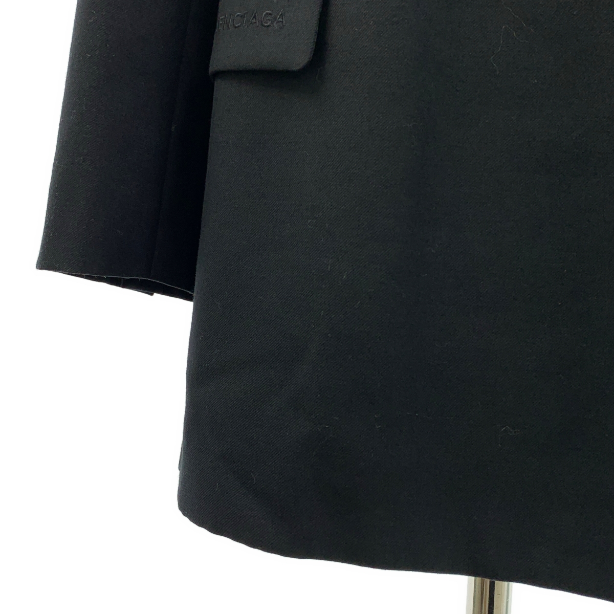 BALENCIAGA / バレンシアガ ロゴボタン シングルブレスト テーラード ジャケット / 総裏地