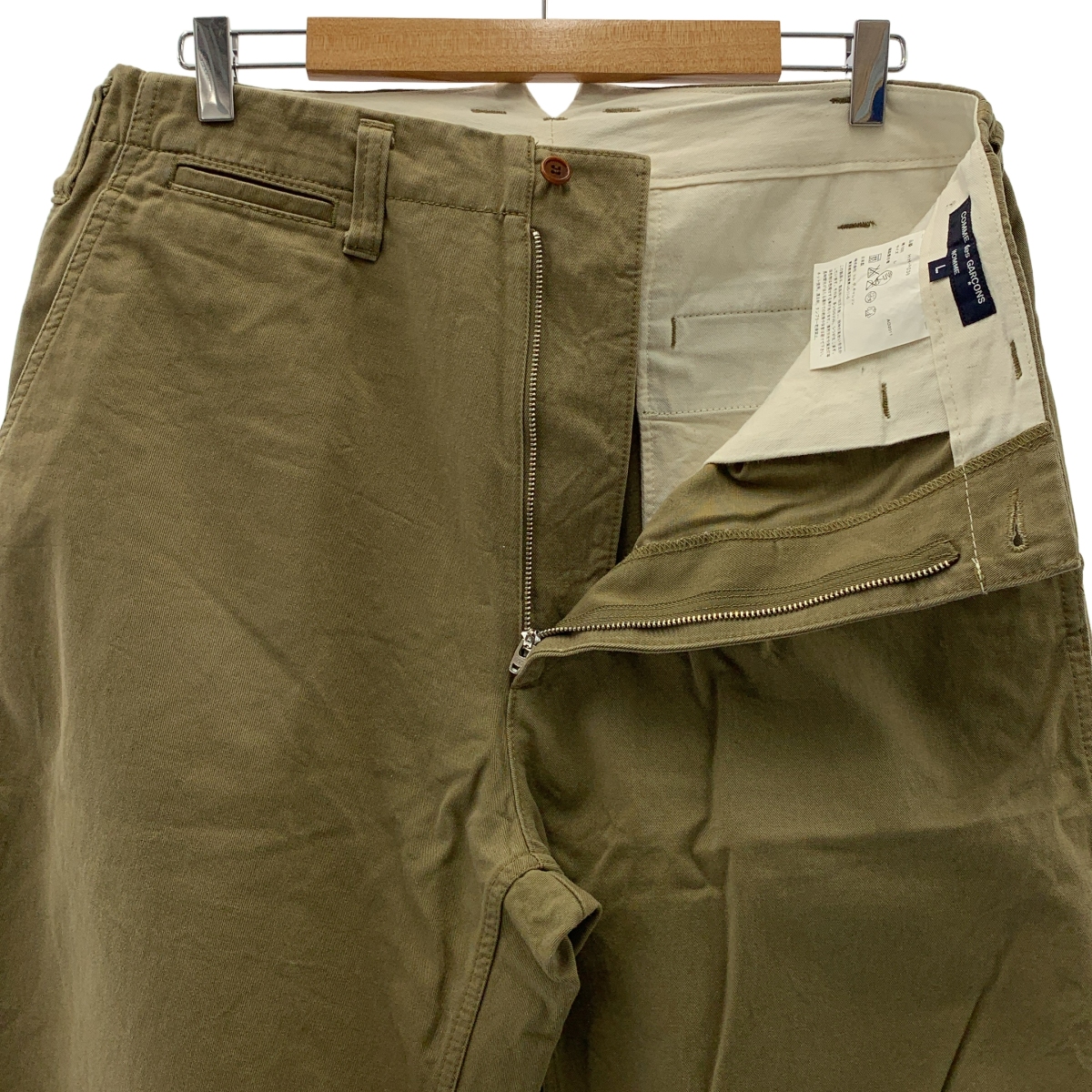 COMME des GARCONS HOMME / コムデギャルソンオム シンチバック チノトラウザーズ パンツ