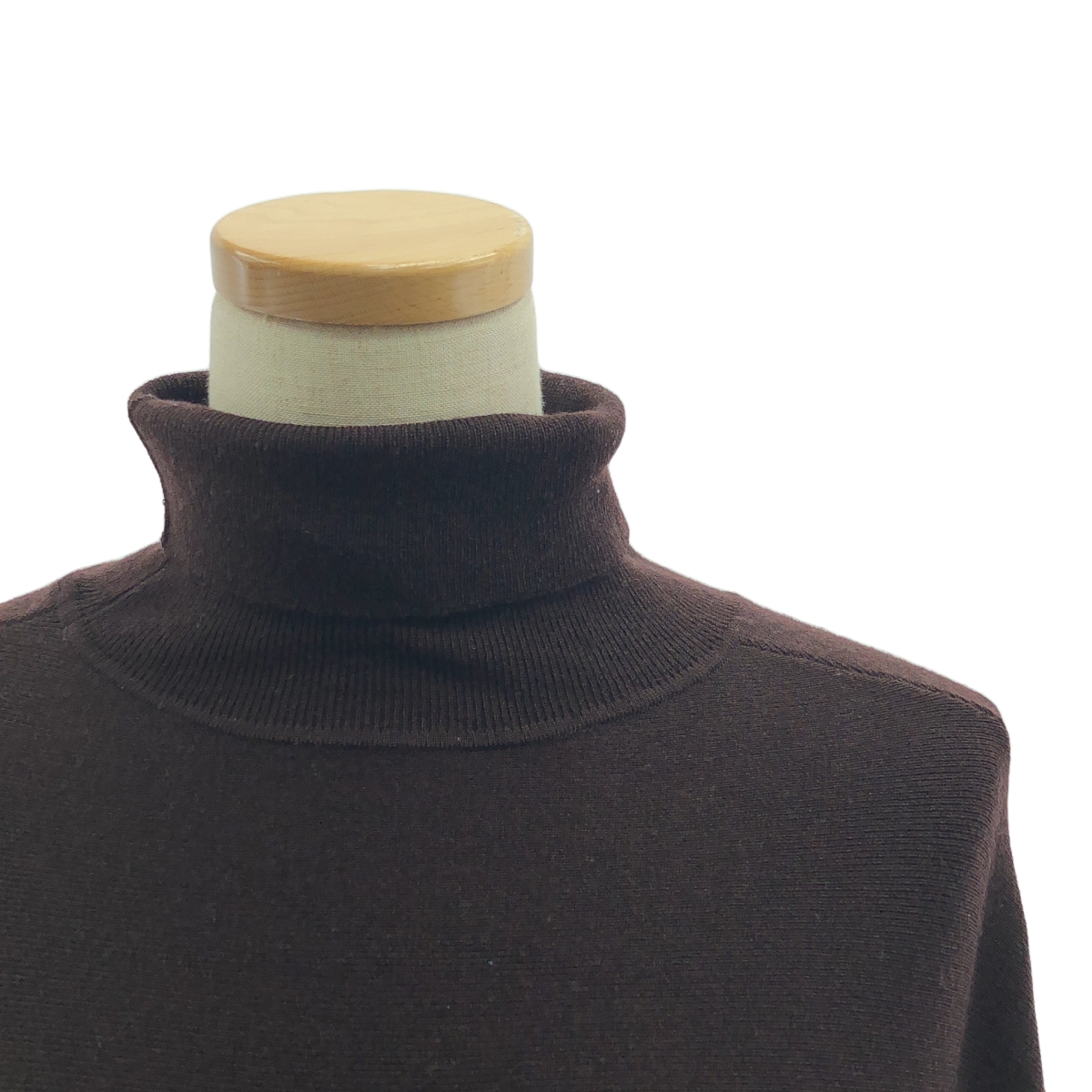 Curensology / カレンソロジー ウール ハイネック ギャザー ワンピース