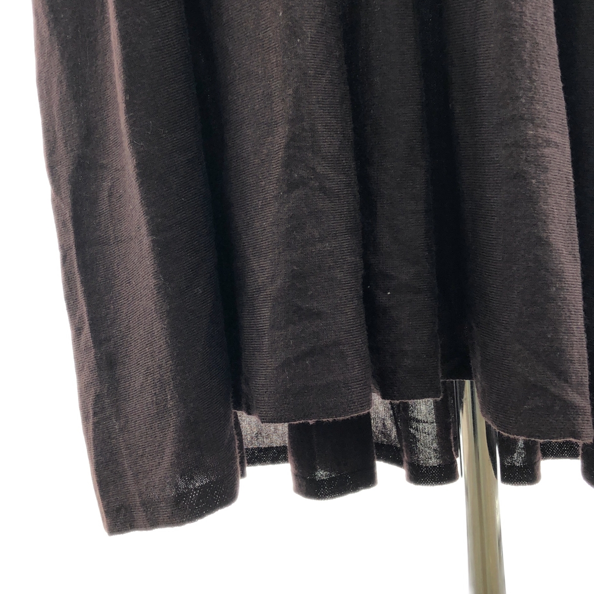 Curensology / カレンソロジー ウール ハイネック ギャザー ワンピース