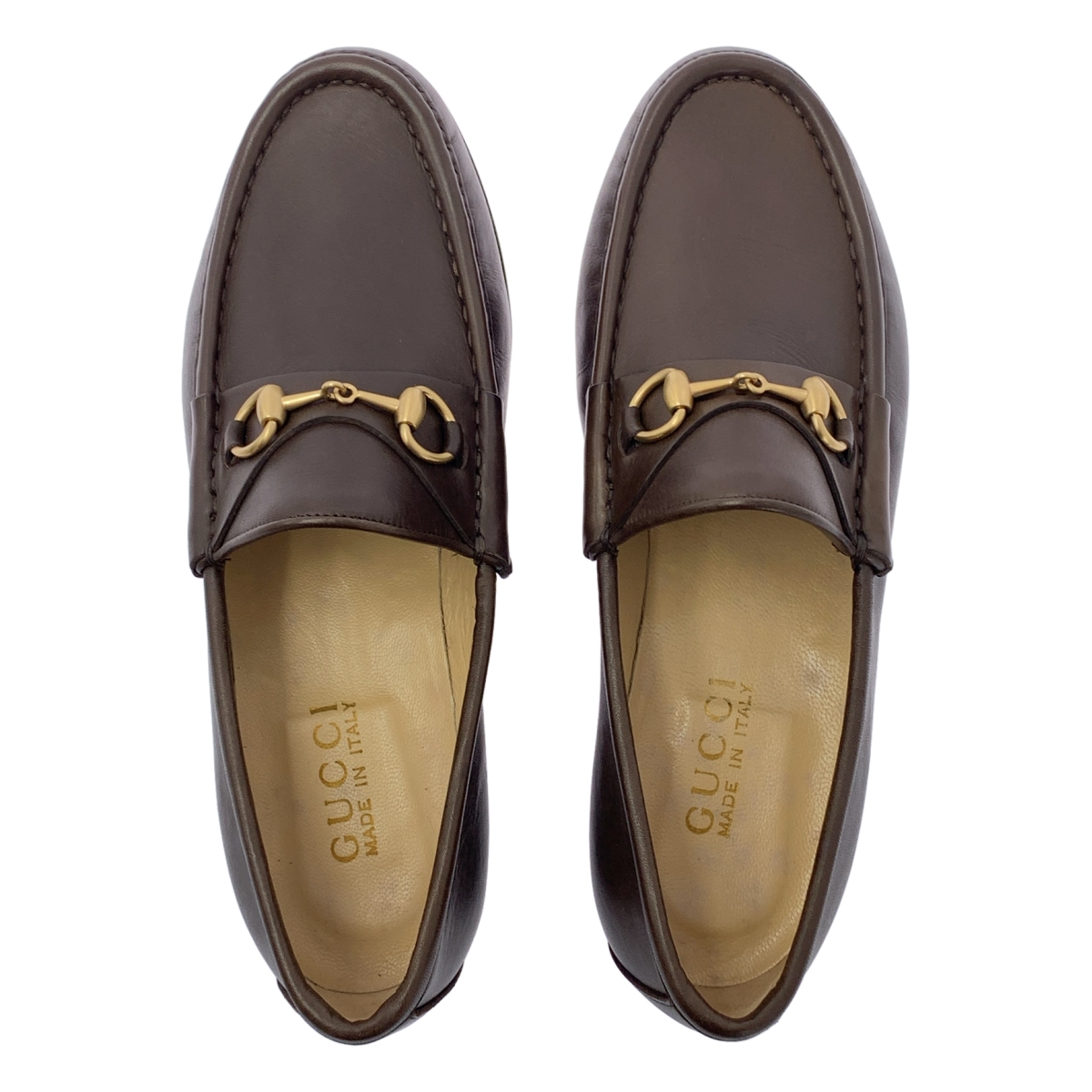 GUCCI / グッチ レザー ホースビット ローファー 革靴