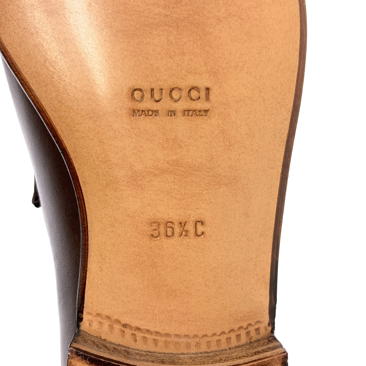 GUCCI / グッチ レザー ホースビット ローファー 革靴