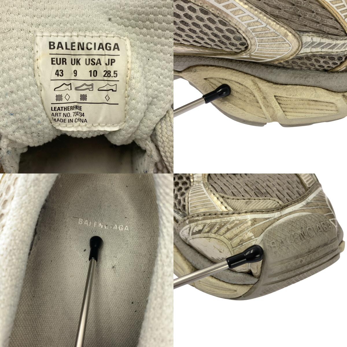 BALENCIAGA / バレンシアガ 3XL ユーズド加工 ローカットスニーカー