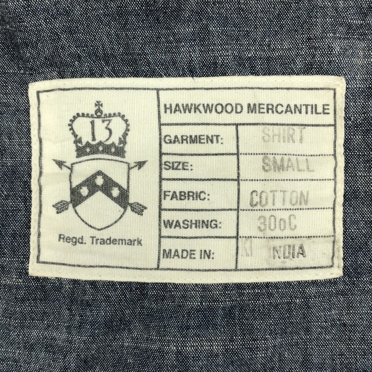 その他 Rigger Shirt コットン リンガー シャンブレーシャツ