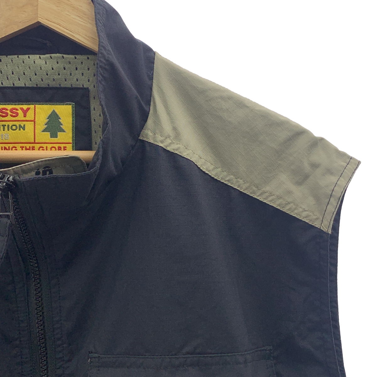 STUSSY / ステューシー EXPEDITION ISSUE 18 SPANNING THE GLOBE 90s 18周年 フィッシングベスト