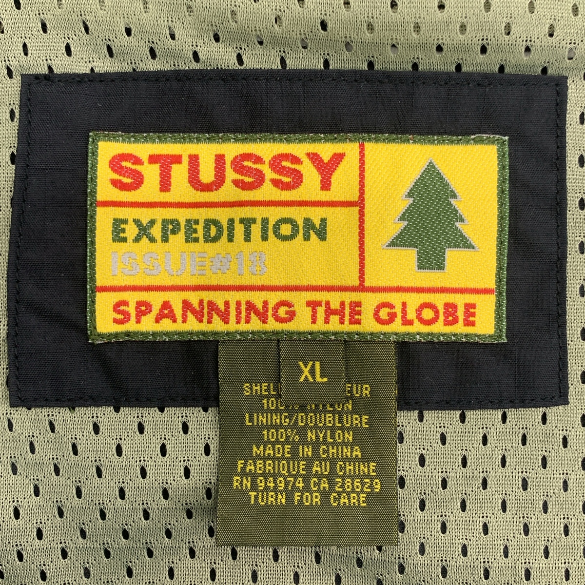 STUSSY / ステューシー EXPEDITION ISSUE 18 SPANNING THE GLOBE 90s 18周年 フィッシングベスト