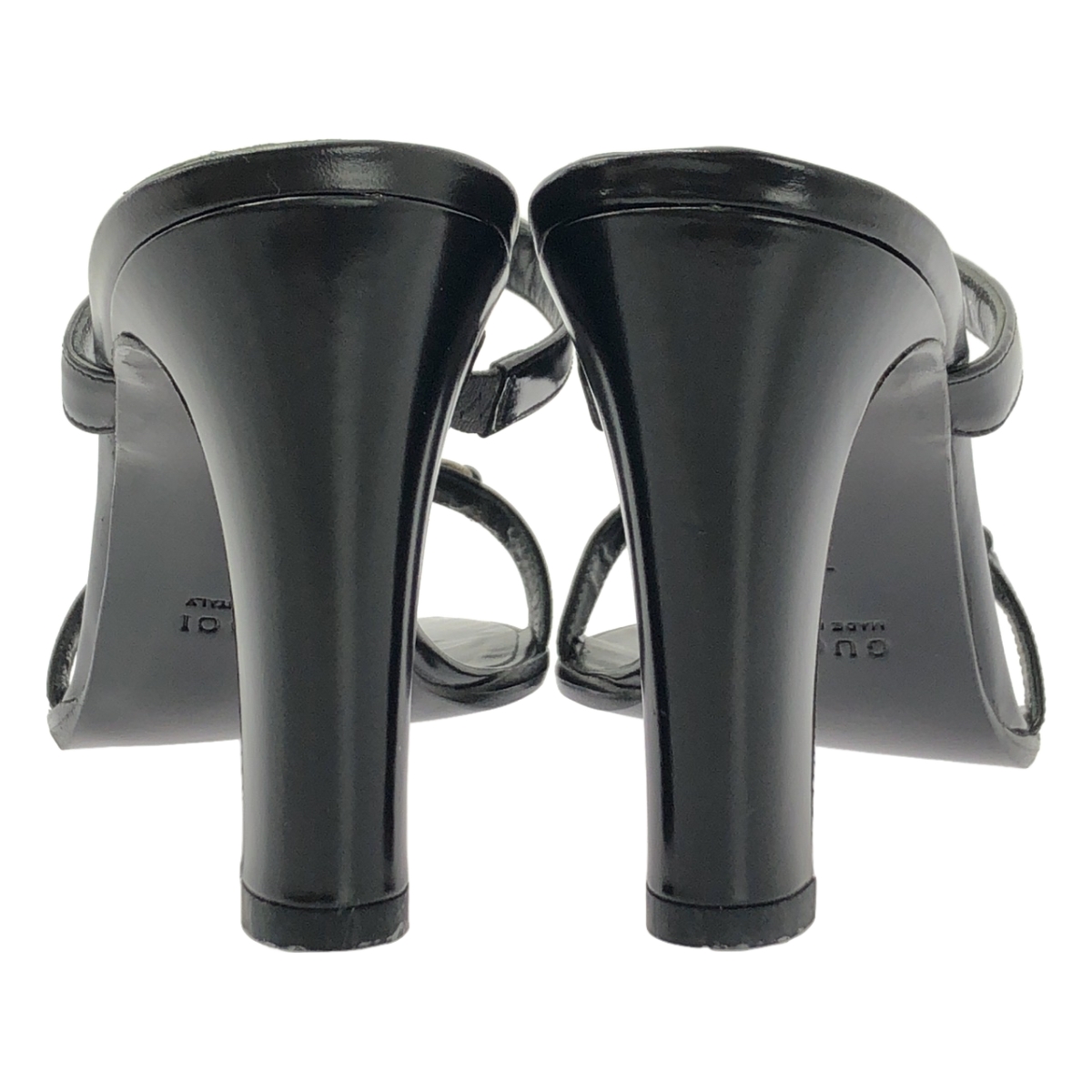 GUCCI / グッチ レザー ホースビット ヒール サンダル