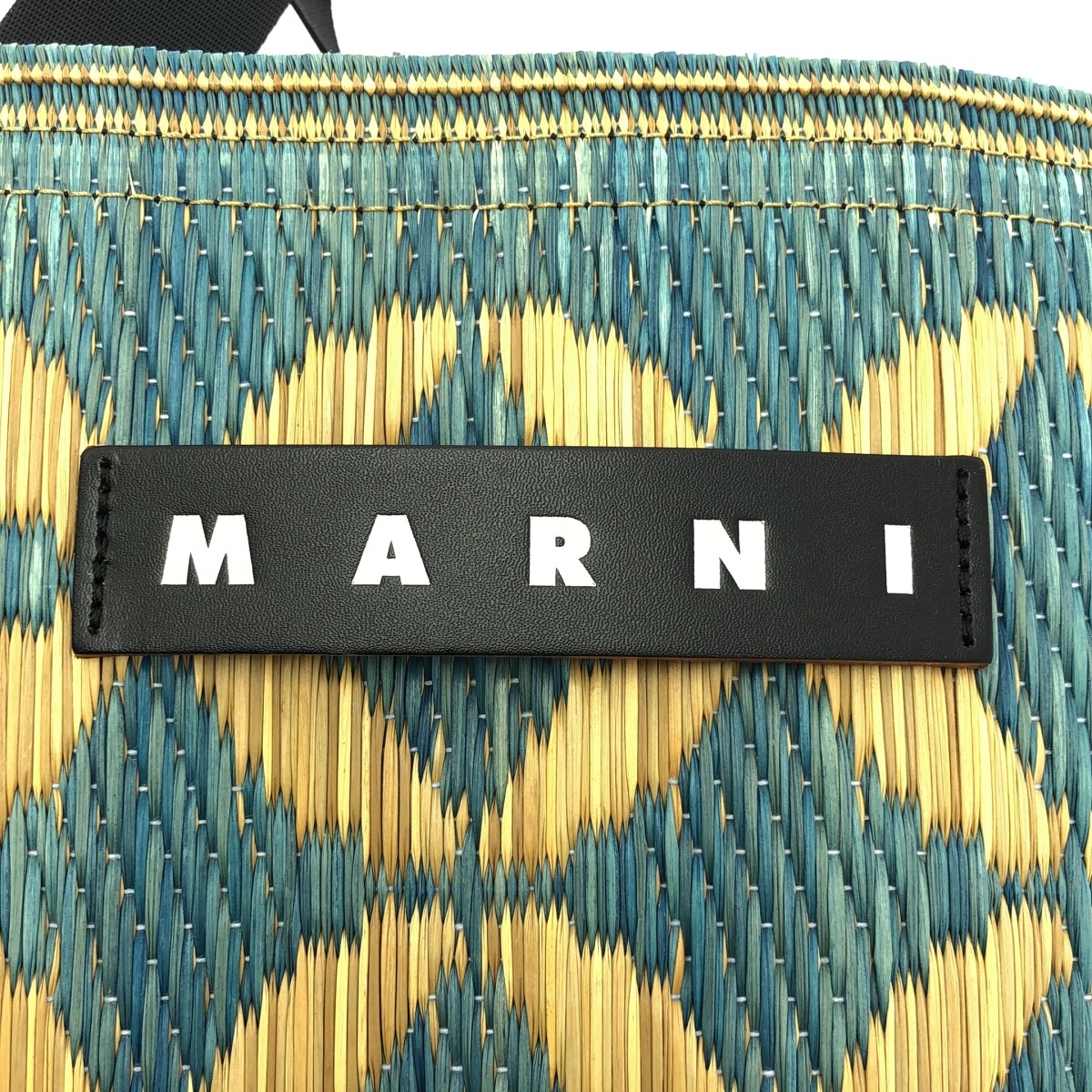 MARNI / マルニ MARKET / マーケット 総柄 ロゴ タタミ バケットバッグ
