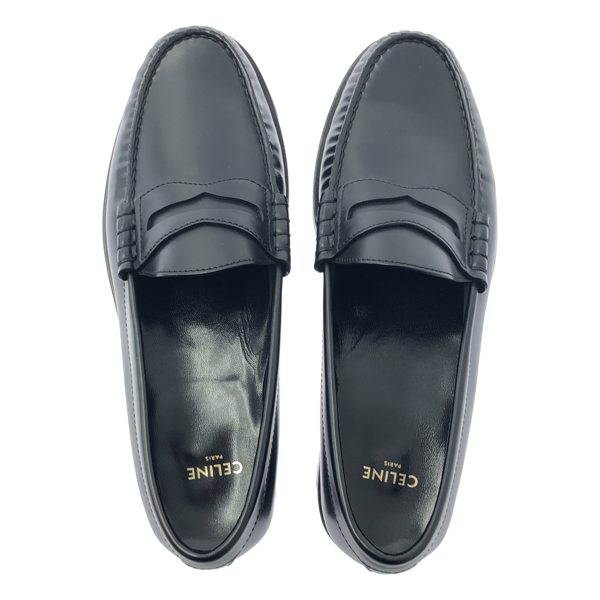 CELINE / セリーヌ ルコ レザー コインローファー