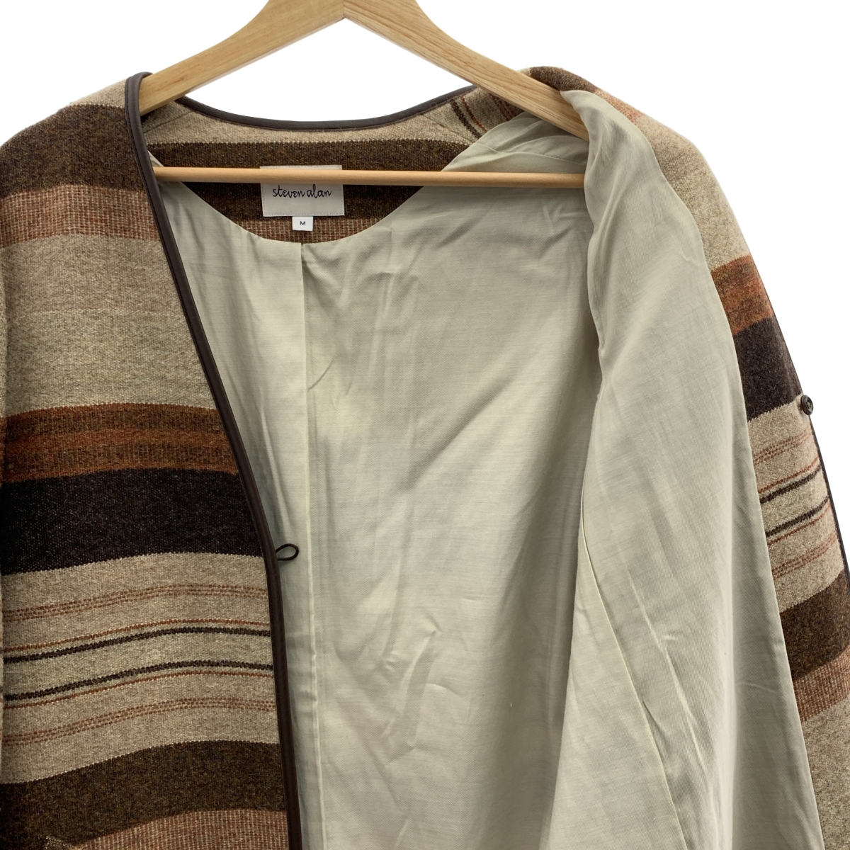 steven alan / スティーブンアラン RAG BORDER COAT ラグ ボーダー ウール コート