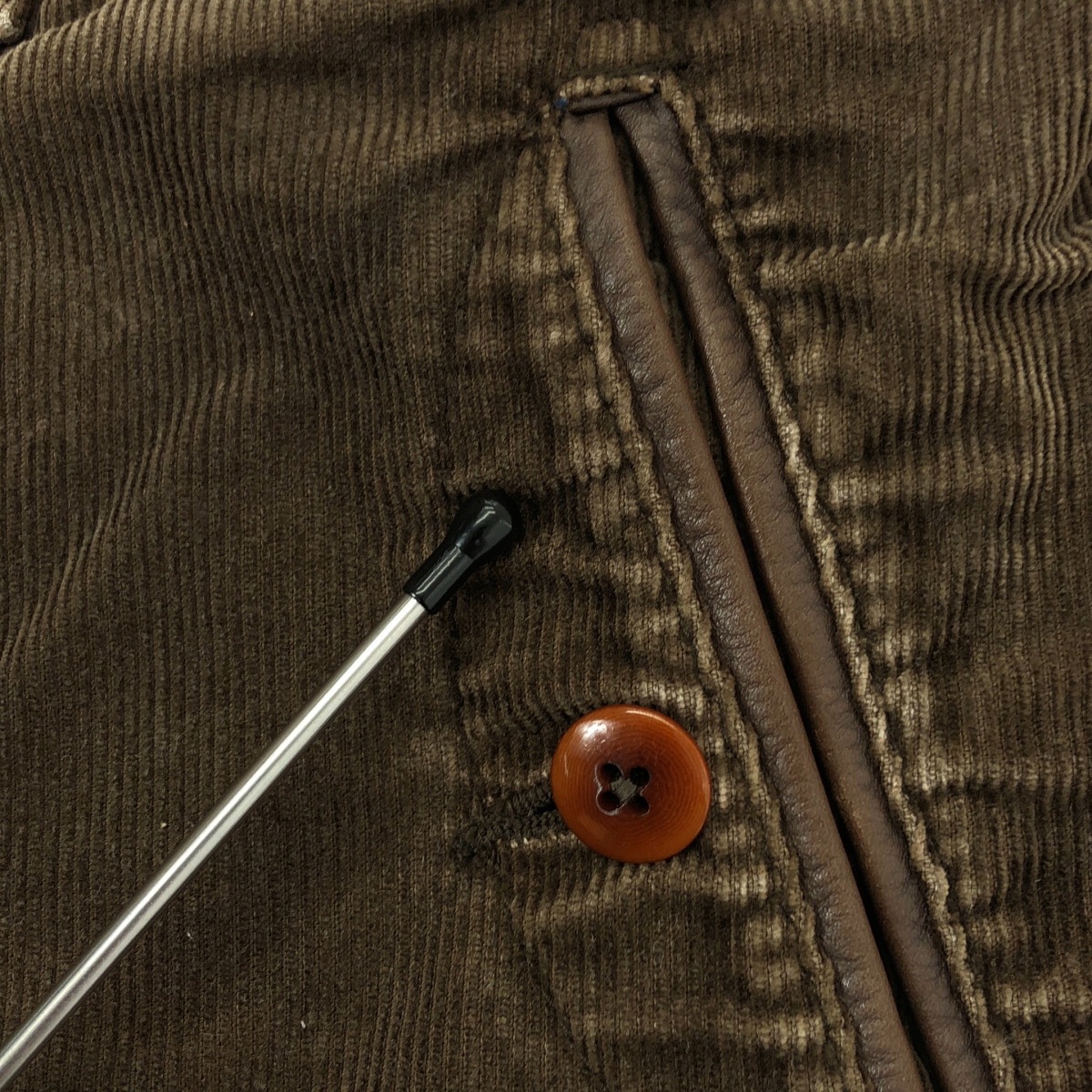 JUNYAWATANABE COMMEdesGARCONS MAN / ジュンヤワタナベマン レザーポケット コーデュロイパンツ