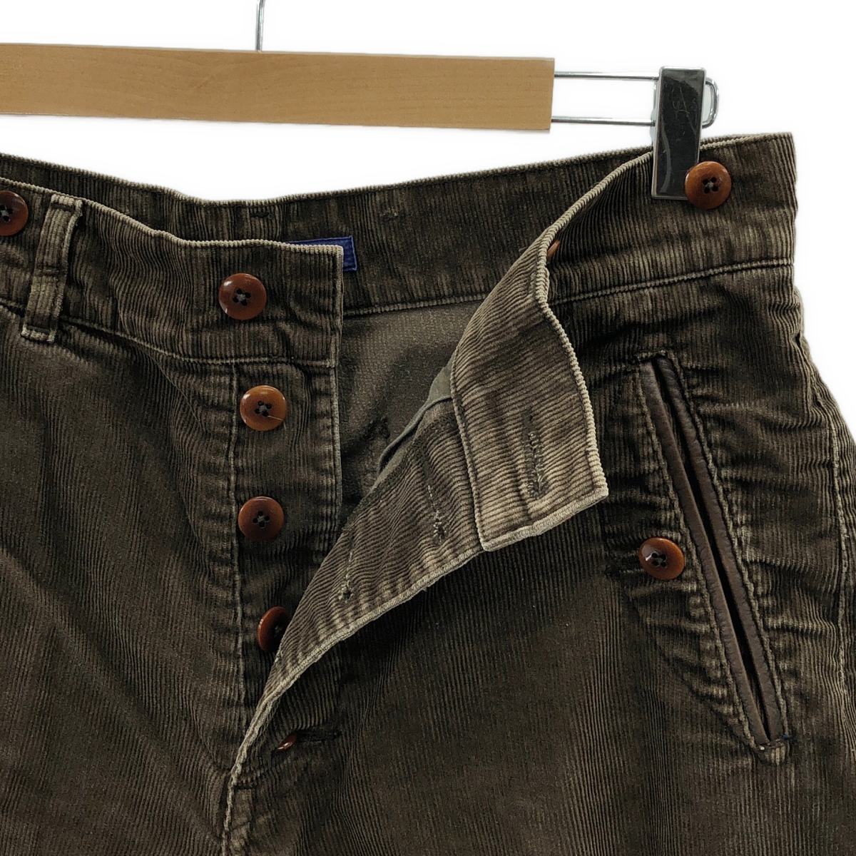 JUNYAWATANABE COMMEdesGARCONS MAN / ジュンヤワタナベマン レザーポケット コーデュロイパンツ