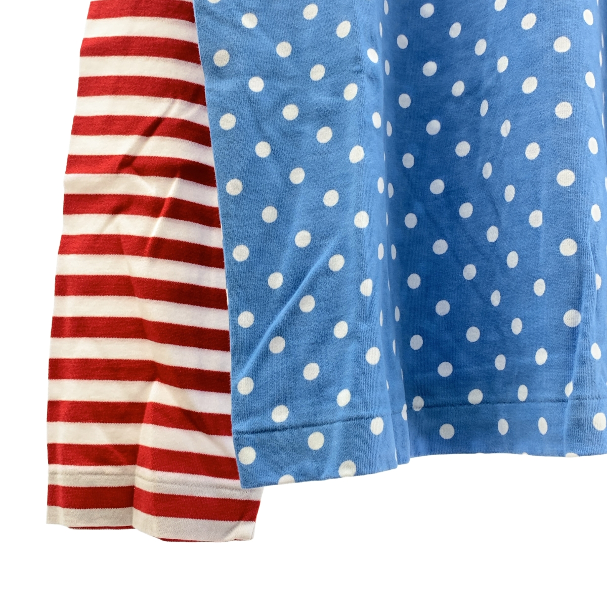 COMME des GARCONS GIRL / コムデギャルソンガール コットン ドット ボーダー 切替 カットソー