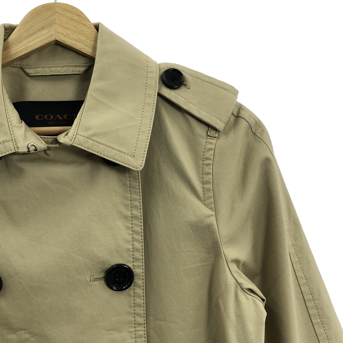 COACH / コーチ コットン トレンチコート 裏地シグネチャー柄