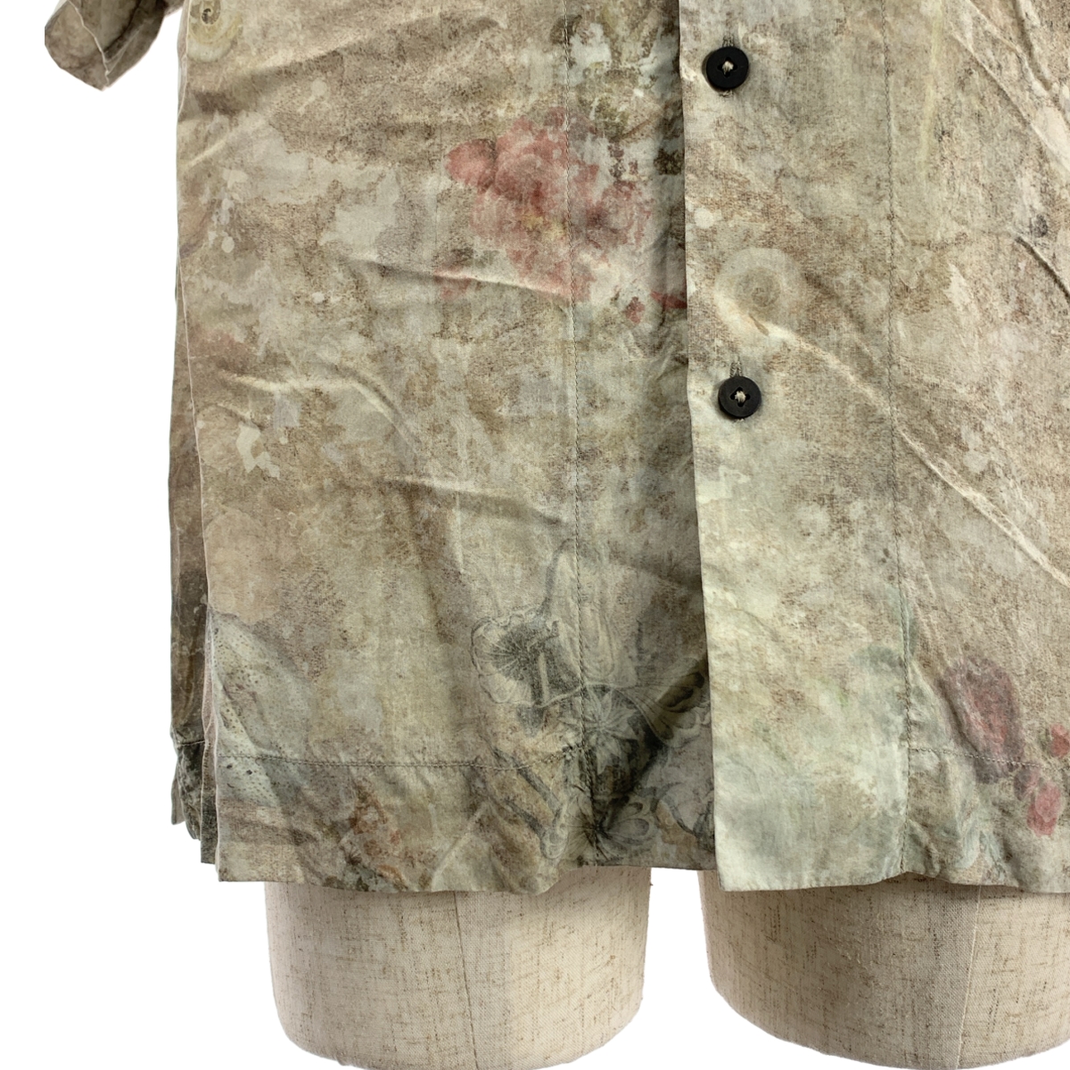 ziggy chen / ジギーチェン PRINTED SHORT SLEEVE SHIRT / 総柄 オープンカラー オーバー シャツ