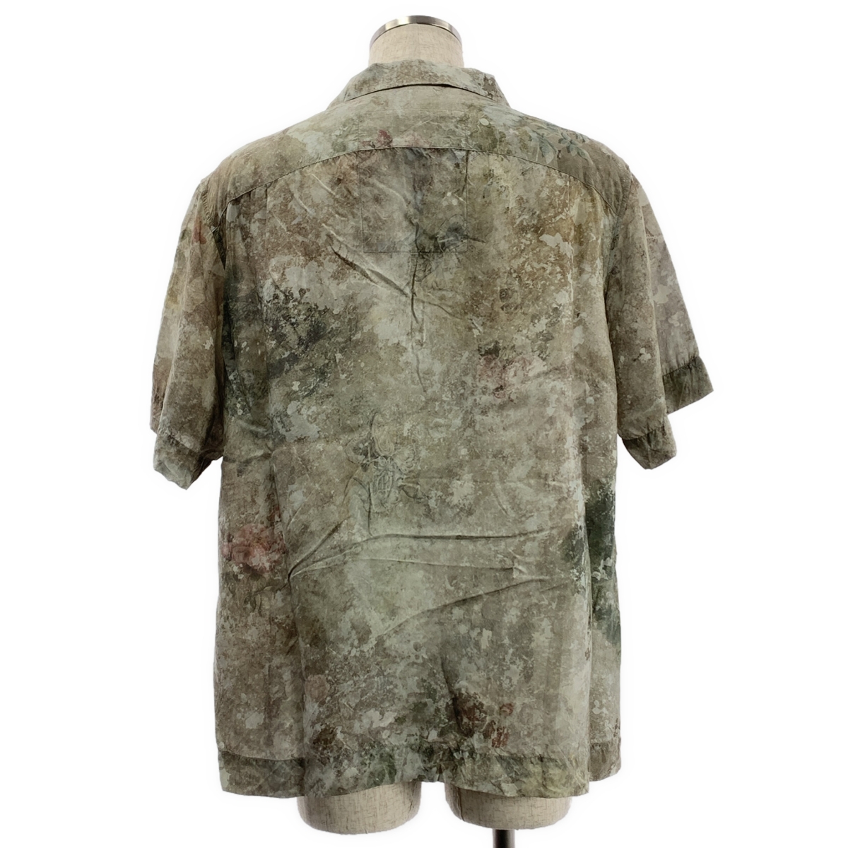 ziggy chen / ジギーチェン PRINTED SHORT SLEEVE SHIRT / 総柄 オープンカラー オーバー シャツ