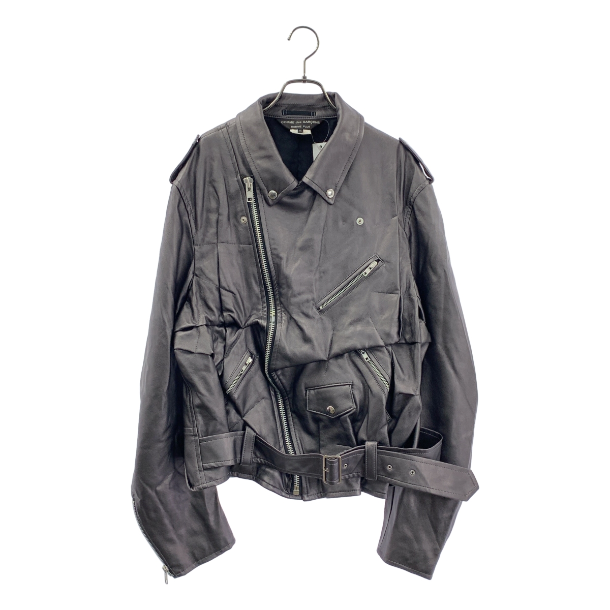 COMME des GARCONS HOMME PLUS / コムデギャルソンオムプリュス 変形 ダブルライダース ジャケット / 総裏地