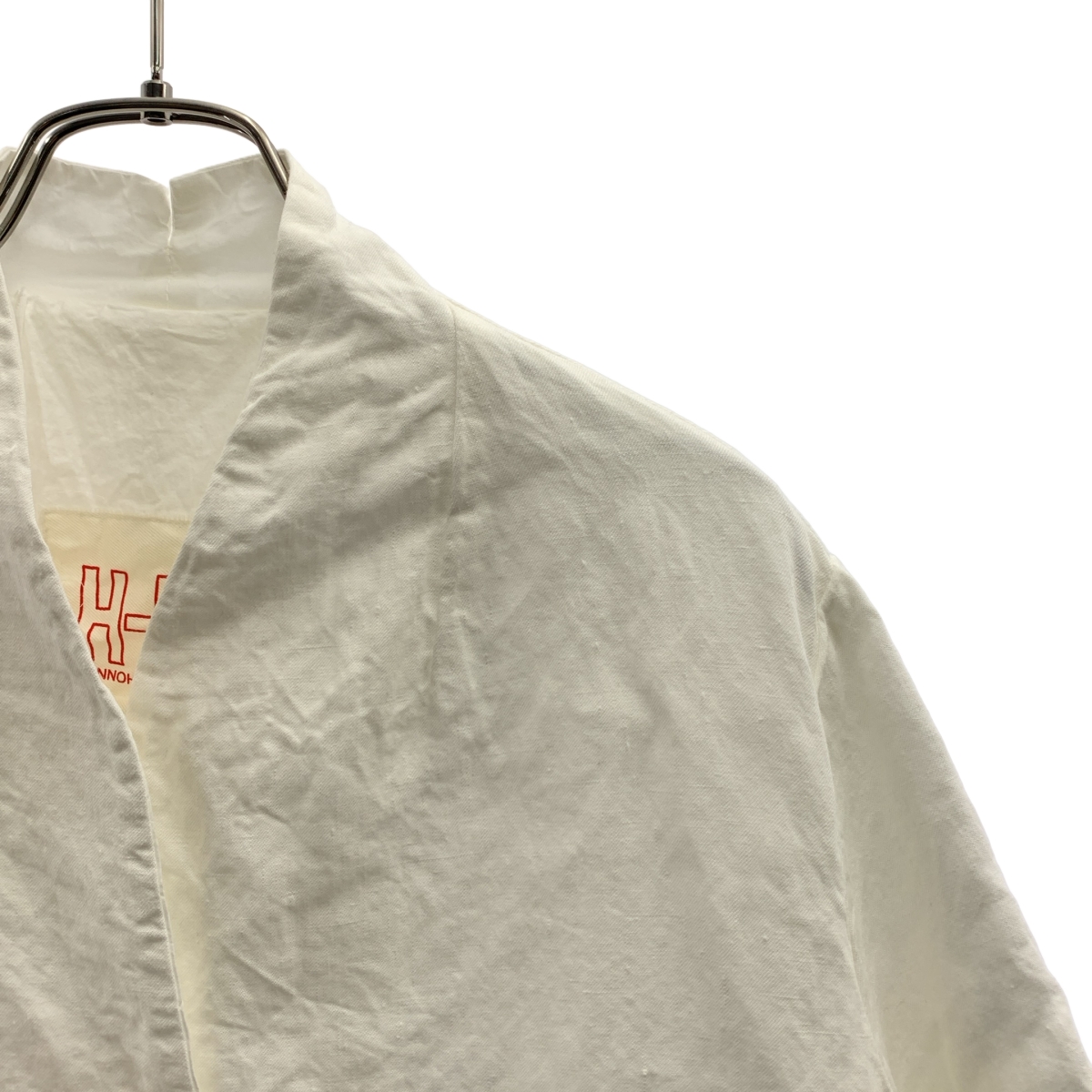 H+ HANNOH WESSEL / アッシュプリュスアノーヴェセル リネン ショールカラー ジャケット