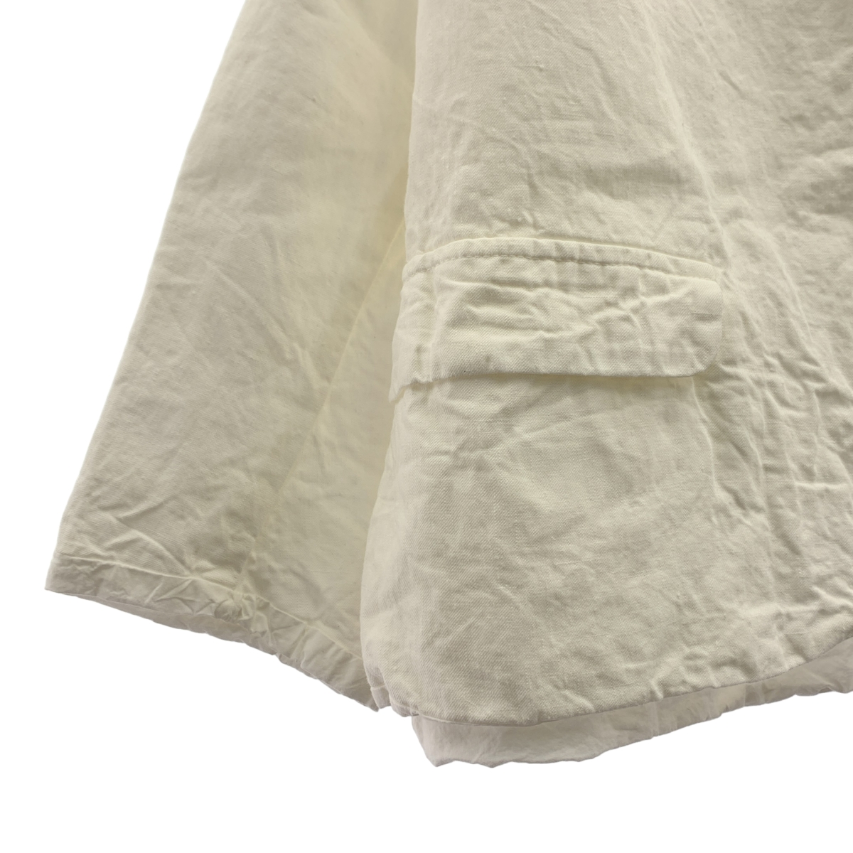 H+ HANNOH WESSEL / アッシュプリュスアノーヴェセル リネン ショールカラー ジャケット