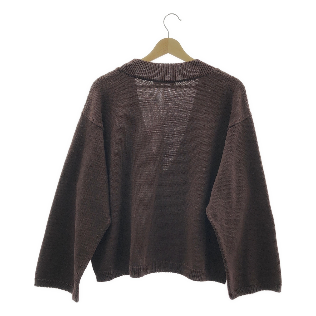 Plage / プラージュ Low V Neck コットン クロップド Vネック ニット