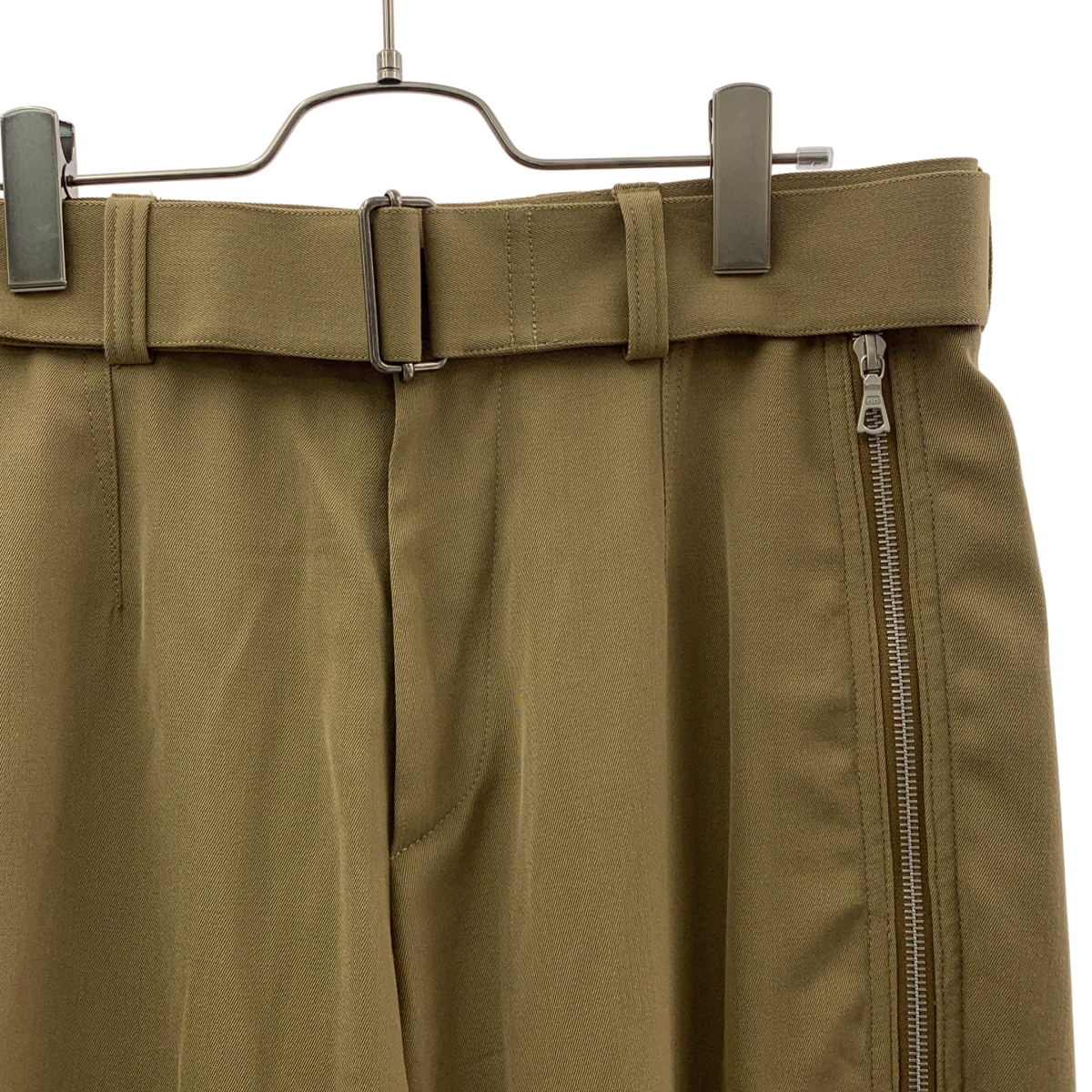 DRIES VAN NOTEN / ドリスヴァンノッテン ウール混 ジップ スラックス パンツ