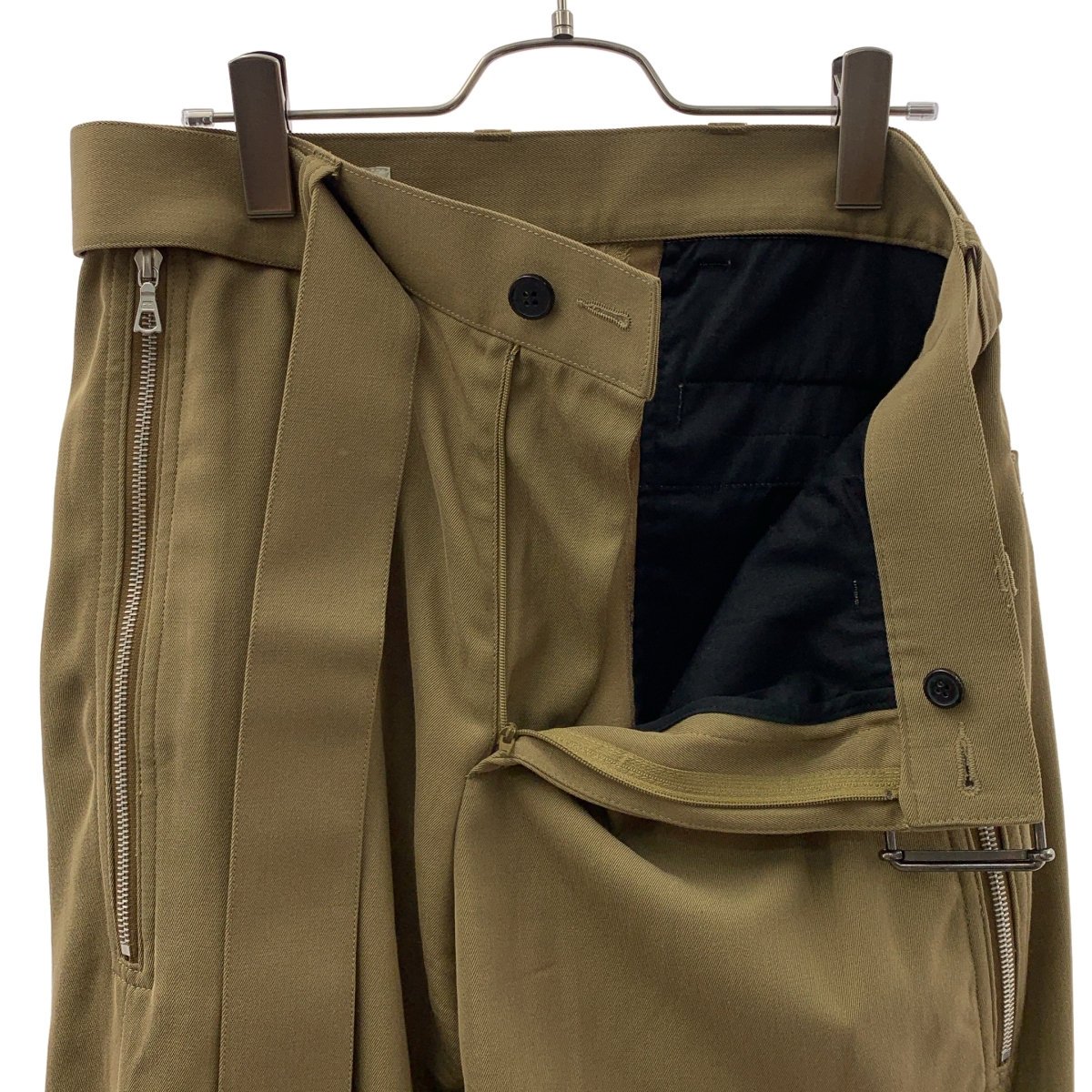 DRIES VAN NOTEN / ドリスヴァンノッテン ウール混 ジップ スラックス パンツ