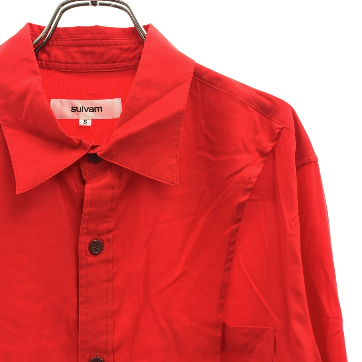 sulvam / サルバム ASYMMETRY BUZAM SHIRT アシンメトリー シャツ