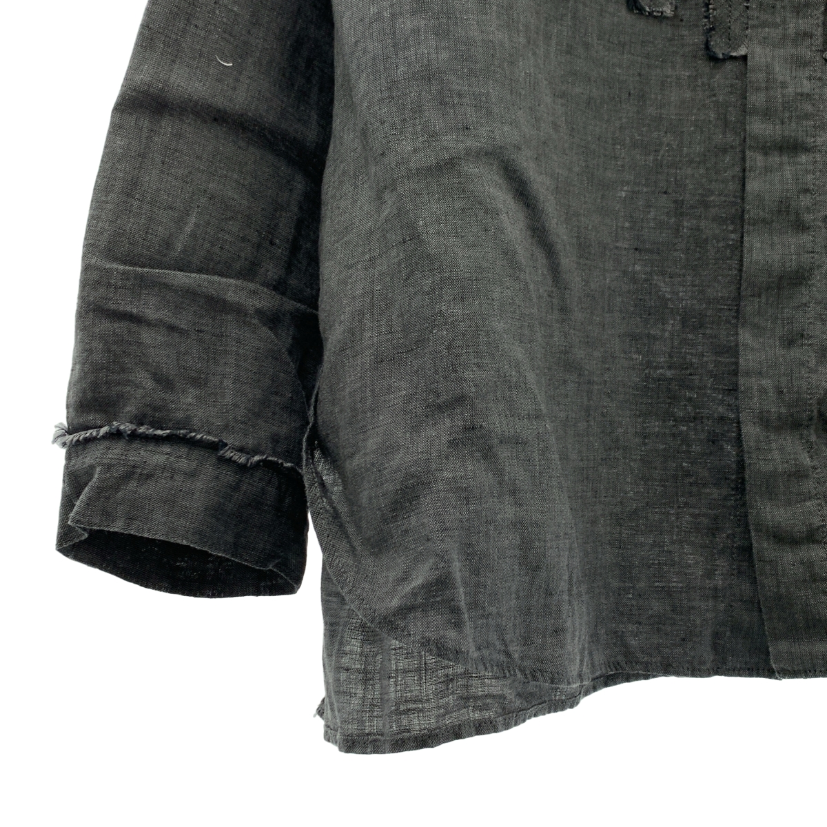 GALERIE VIE / ギャルリーヴィー リネンポプリン カットオフブザムシャツ