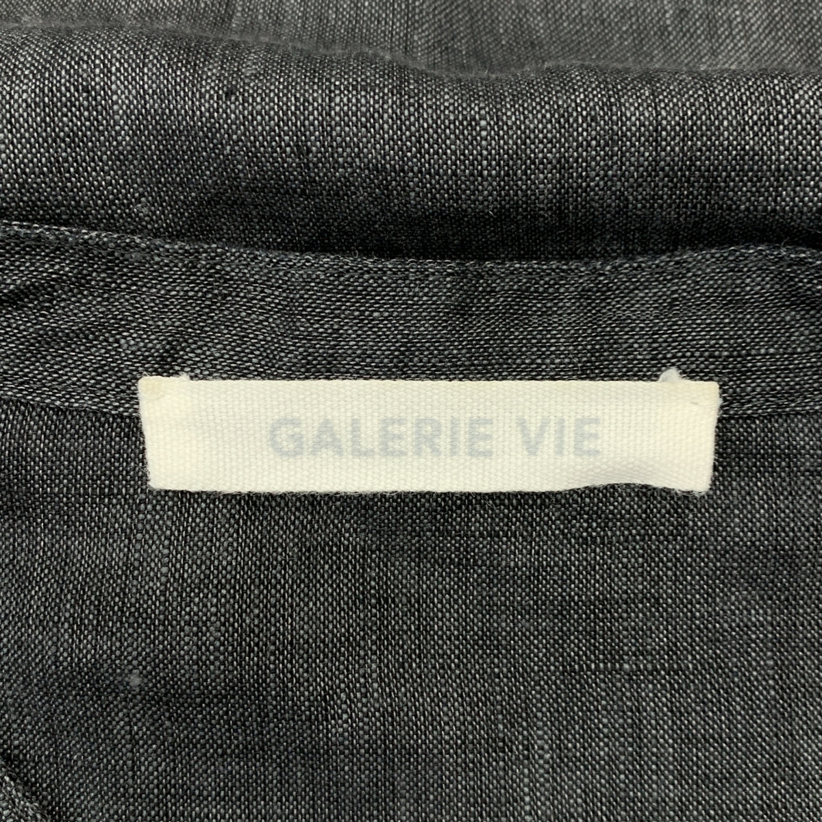 GALERIE VIE / ギャルリーヴィー リネンポプリン カットオフブザムシャツ