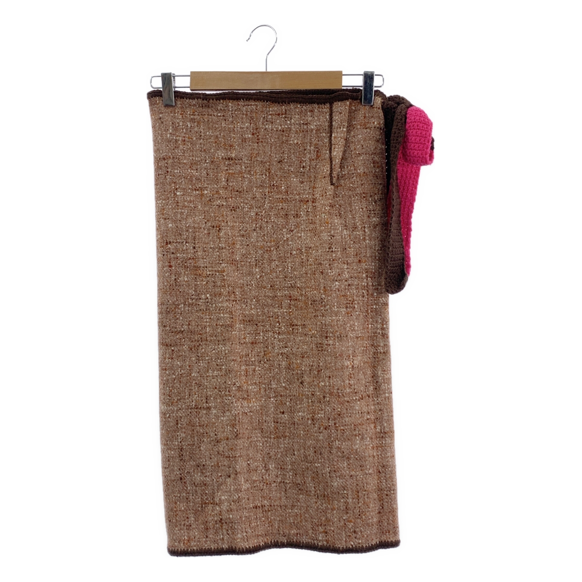 DANIELA GREGIS / ダニエラグレジス ミックスウール ツイード 巻き ラップ スカート