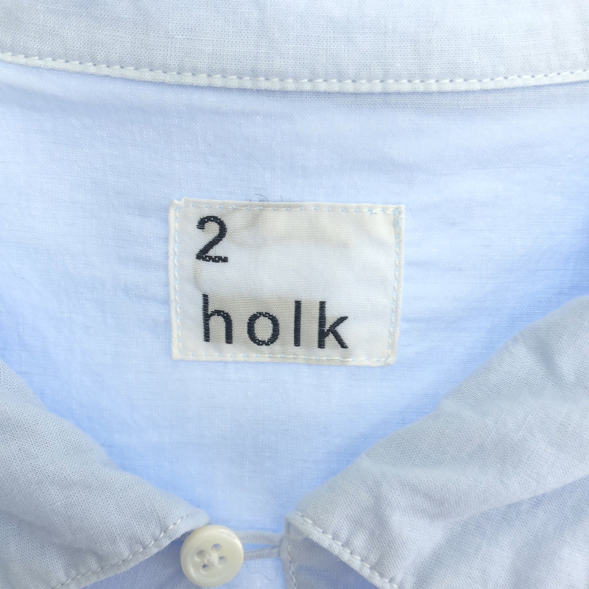 holk / ホーク コットン リネン スキッパーシャツ