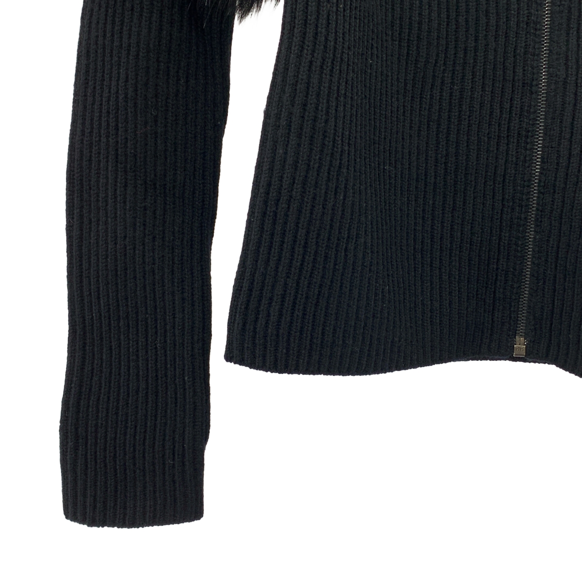 PRADA / プラダ カシミヤ ミンク ビーバー ファー付き ジップアップニット