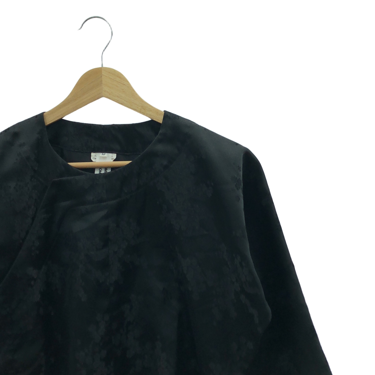 COMME des GARCONS COMME des GARCONS / コムコム ポリエステル ジャガード カシュクール スリット ノーカラー ジャケット