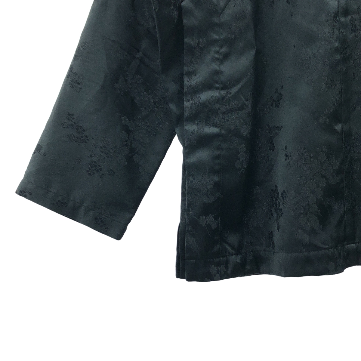 COMME des GARCONS COMME des GARCONS / コムコム ポリエステル ジャガード カシュクール スリット ノーカラー ジャケット