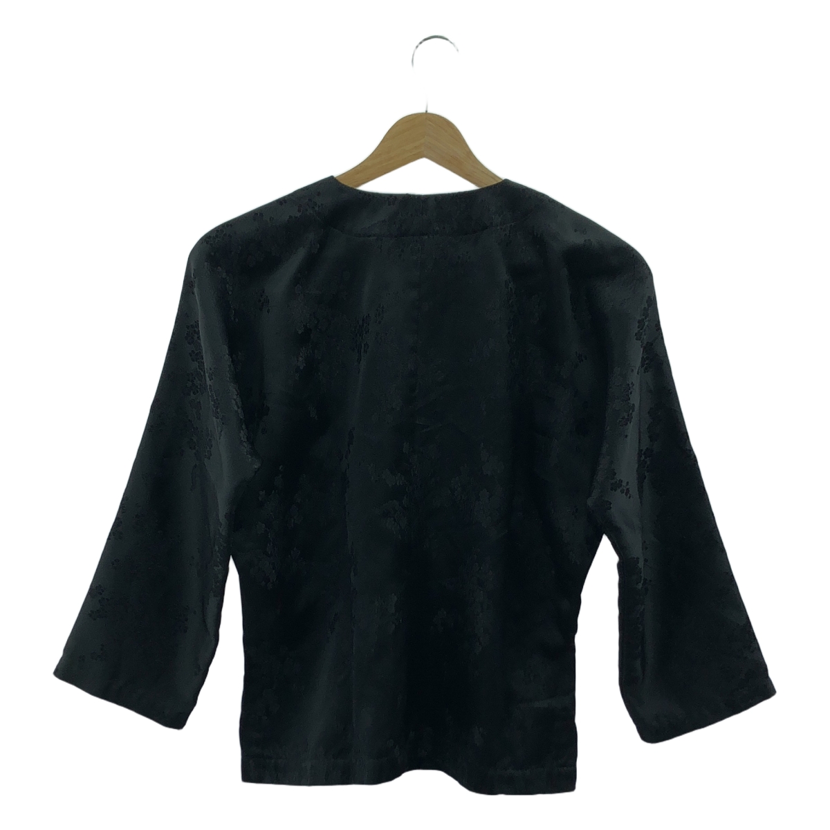 COMME des GARCONS COMME des GARCONS / コムコム ポリエステル ジャガード カシュクール スリット ノーカラー ジャケット