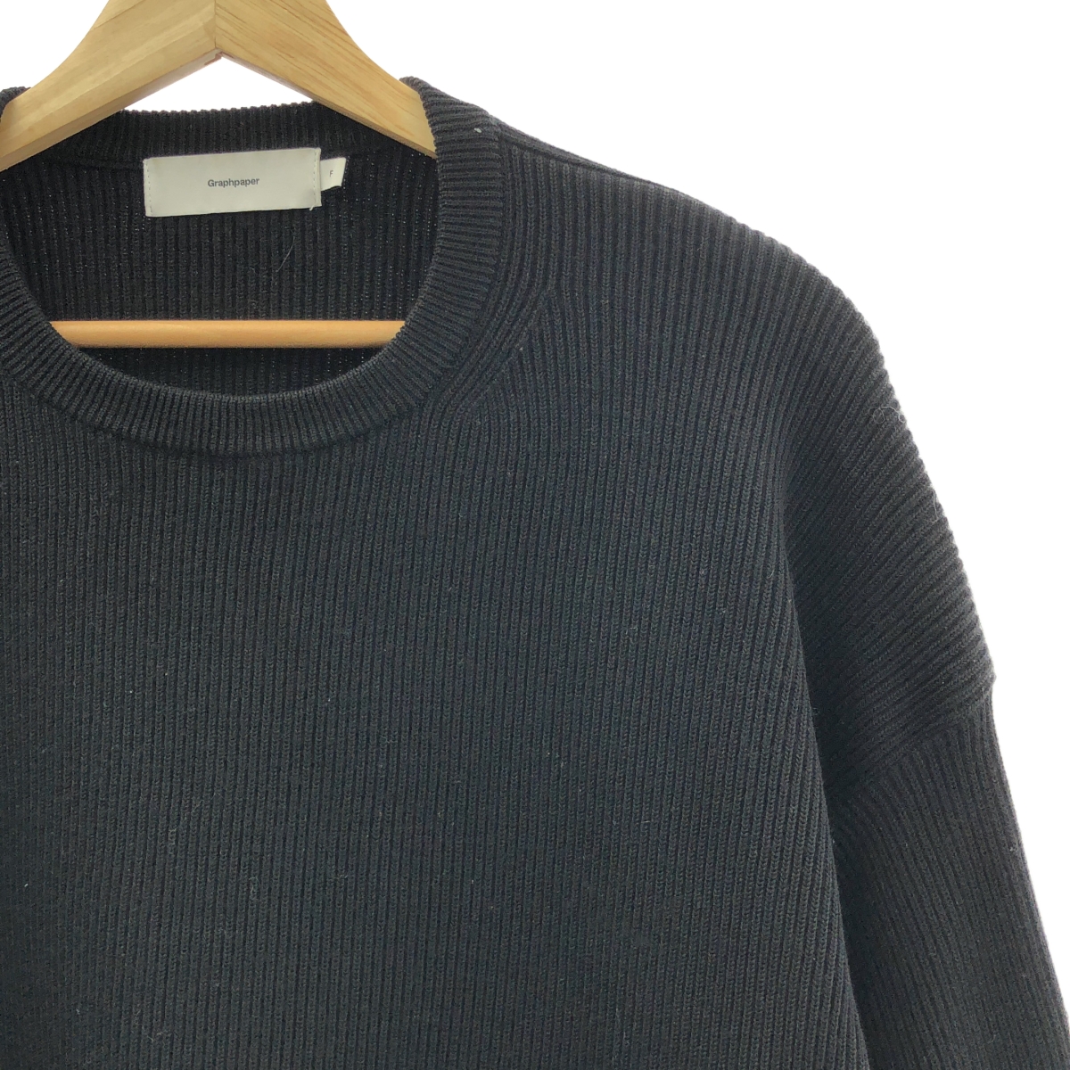 Graphpaper / グラフペーパー High Density Crew Neck Knit ウール ハイデンシティ クルーネックニット