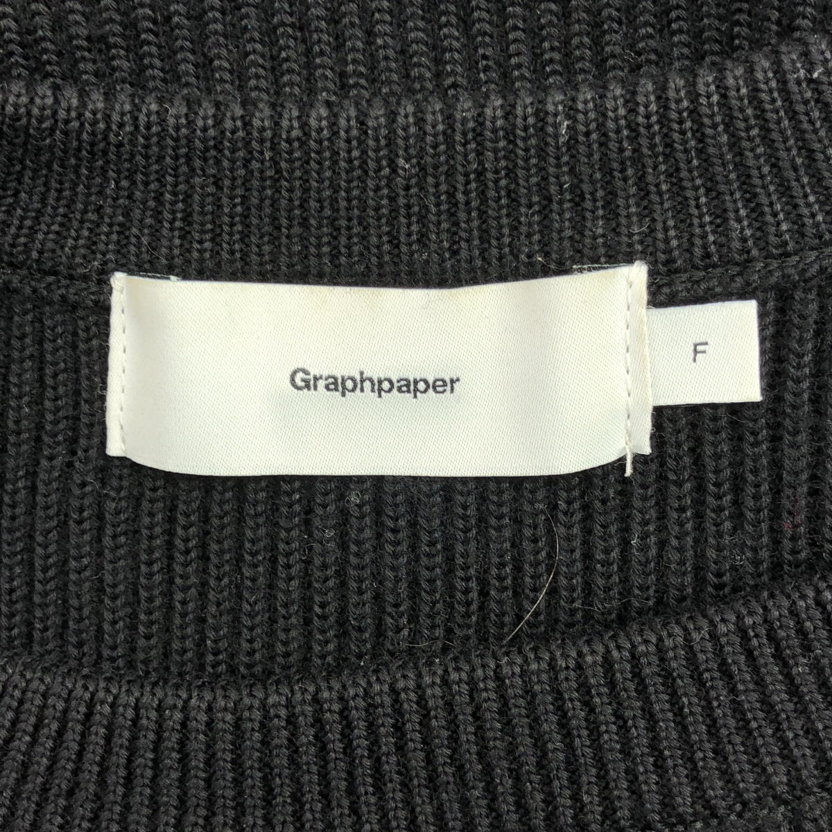 Graphpaper / グラフペーパー High Density Crew Neck Knit ウール ハイデンシティ クルーネックニット