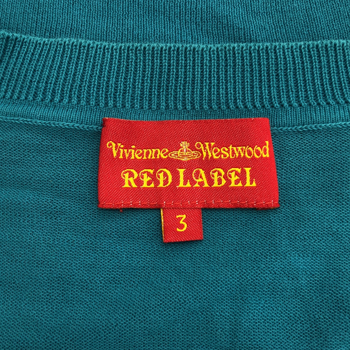 VIVIENNE WESTWOOD RED LABEL / ヴィヴィアンウエストウッドレッドレーベル コットン ロゴ 刺しゅうドット ニットカーディガン