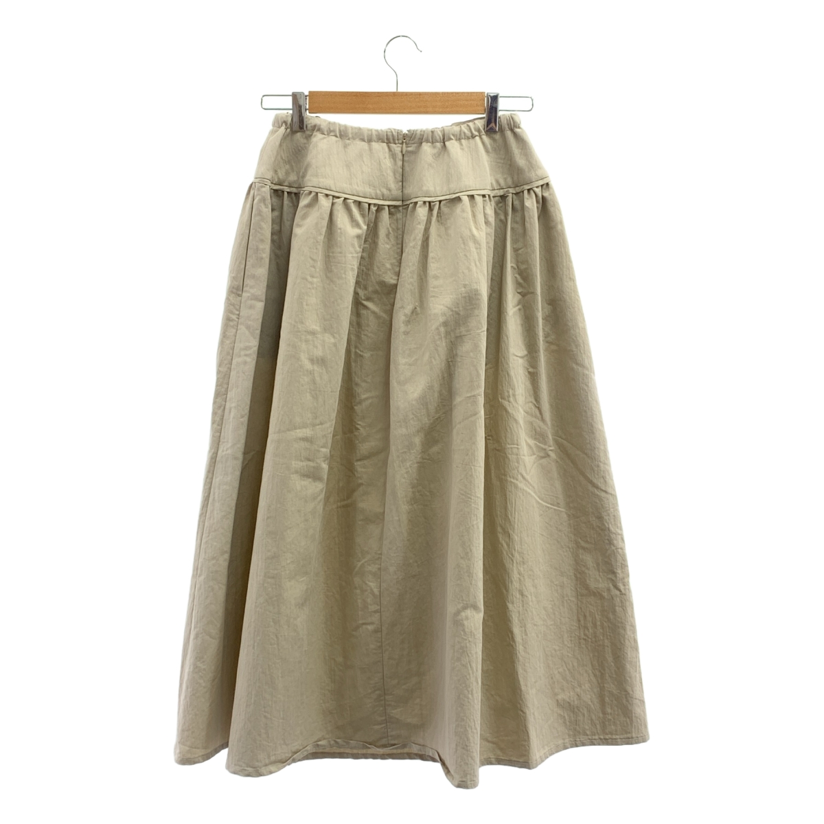 ebure / エブール ドローストリング ライトリンクルコットン ギャザースカート
