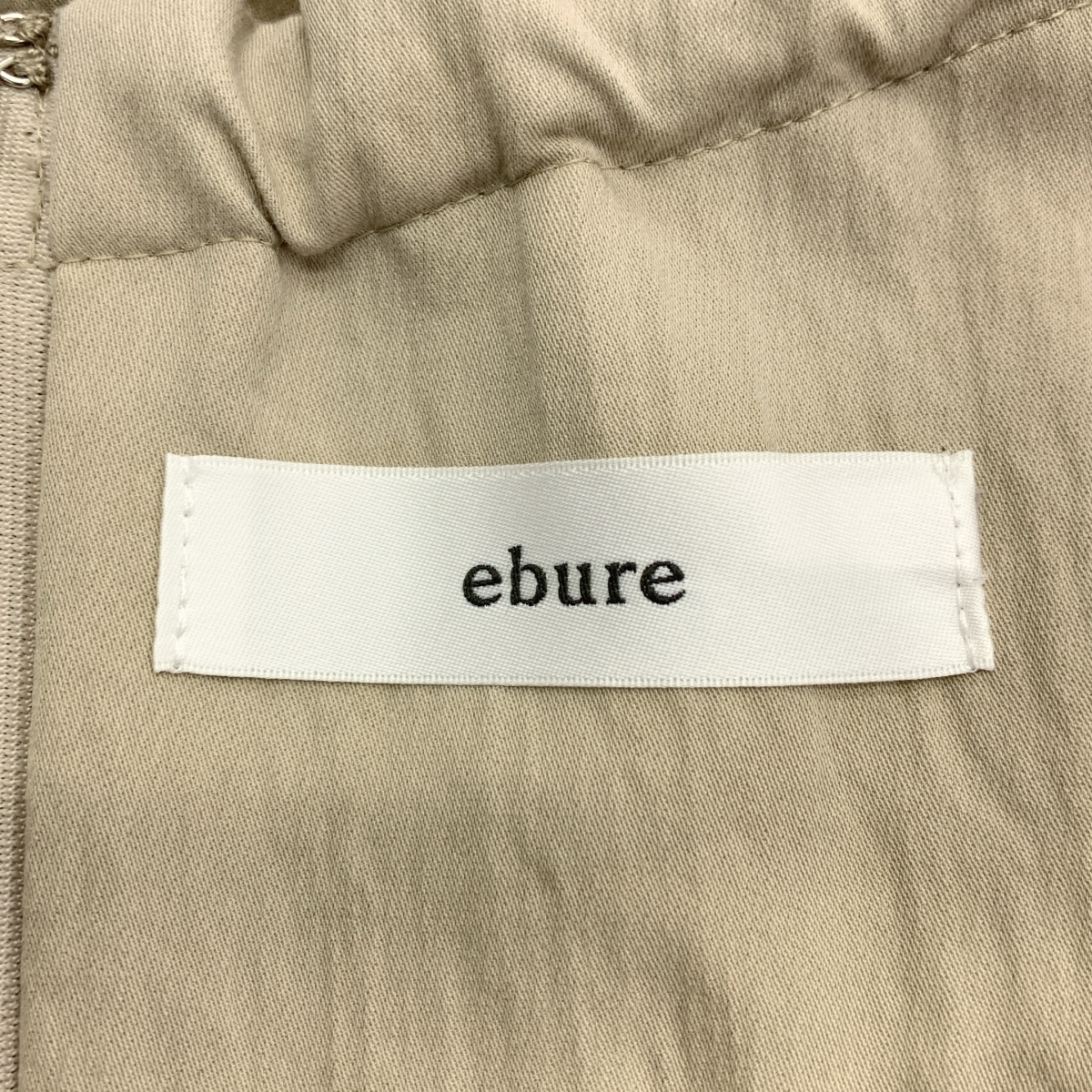 ebure / エブール ドローストリング ライトリンクルコットン ギャザースカート