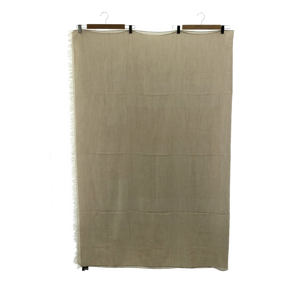 HERMES / エルメス カシミヤ フリンジ ヘリンボーン 大判 ストール マフラー / ユニセックス